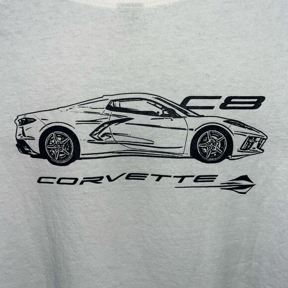Gildan Men's XL Chevrolet Corvette C8 Graphic T-shirt - Picture 4 of 4